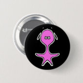 Badge Rond 5 Cm Odd Little Fella (Violet 2) (Devant & derrière)