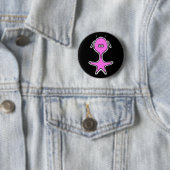 Badge Rond 5 Cm Odd Little Fella (Violet 2) (En situation)