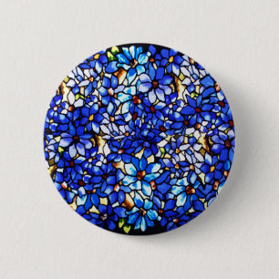 Badge Rond 5 Cm Ode to Tiffany Clematis