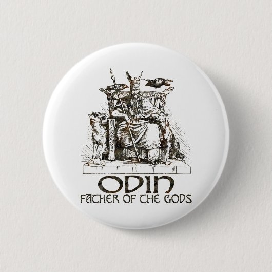 Badge Rond 5 Cm Odin (Devant)