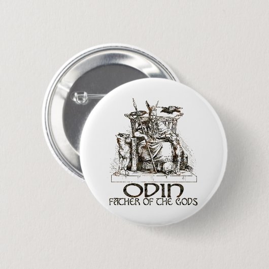 Badge Rond 5 Cm Odin (Devant & derrière)