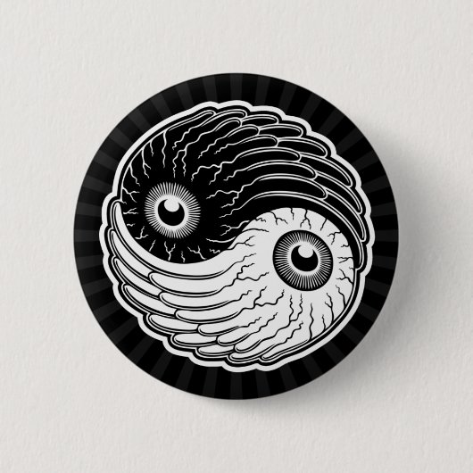 Badge Rond 5 Cm Oeil-Ching (Devant)