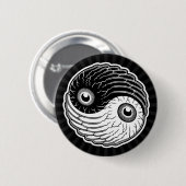 Badge Rond 5 Cm Oeil-Ching (Devant & derrière)