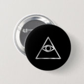 Badge Rond 5 Cm Oeil de cao Dai d'icône religieuse de Providence (Devant & derrière)