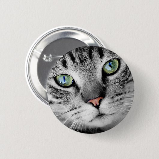Badge Rond 5 Cm Oeil de chat (Devant & derrière)