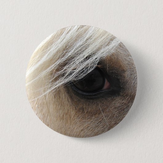 Badge Rond 5 Cm Oeil de cheval Palomino (Devant)