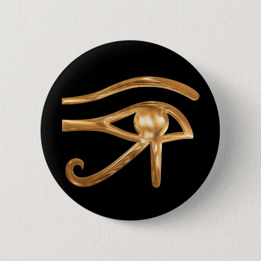 Badge Rond 5 Cm OEil de Horus (Devant)