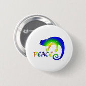 Badge Rond 5 Cm Oeil de paix de triton (Devant & derrière)