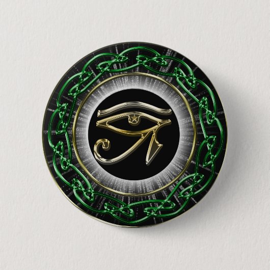 Badge Rond 5 Cm Oeil de Ra (Devant)