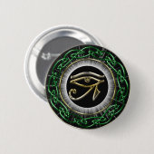 Badge Rond 5 Cm Oeil de Ra (Devant & derrière)