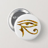 Badge Rond 5 Cm OEil d'Horus - OR (Devant & derrière)