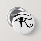 Badge Rond 5 Cm Oeil égyptien de Horus (Devant & derrière)