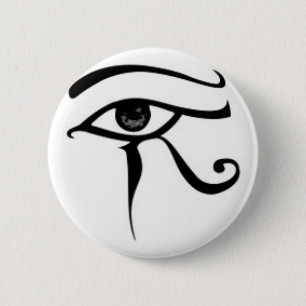 Badge Rond 5 Cm Oeil égyptien de Horus