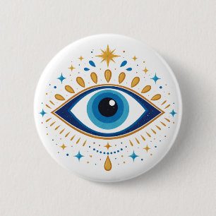 Badge Rond 5 Cm Œil Mystique