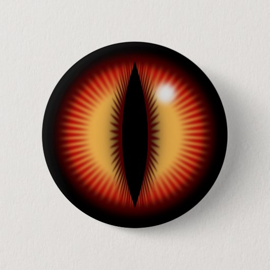 Badge Rond 5 Cm Œil rouge d'un dragon (Devant)