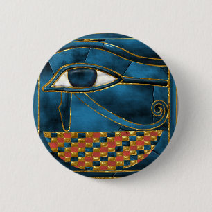 Badge Rond 5 Cm Oeil sacré de Wedjat de Horus