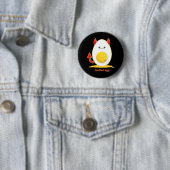 Badge Rond 5 Cm Oeuf de Deviled (En situation)