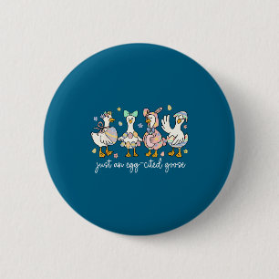 Badge Rond 5 Cm Œuf drôle cité Oie Idiot Drôle