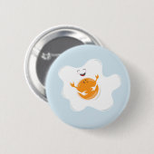 Badge Rond 5 Cm Oeuf heureux (Devant & derrière)