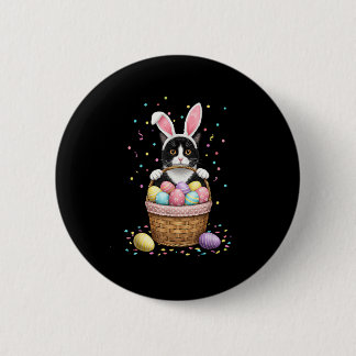 Badge Rond 5 Cm OEufs de lapin de chat Oeufs de Meowa Rabbit de Pâ