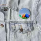 Badge Rond 5 Cm oeufs de pâques (En situation)