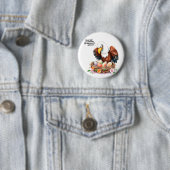 Badge Rond 5 Cm OEufs de Pâques (En situation)