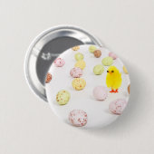 Badge Rond 5 Cm oeufs de poule (Devant & derrière)
