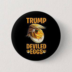 Badge Rond 5 Cm Œufs mimosa Trump Drôle de Thanksgiving politique