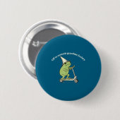 Badge Rond 5 Cm Off To Commit Grandma Foolery Funny Frog Meme  (Devant & derrière)