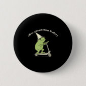 Badge Rond 5 Cm Off To Commit Mom Foolery Funny Frog Meme  (Devant)