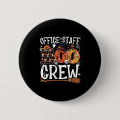 Badge Rond 5 Cm Office Staff Boo Crew Funny Halloween Matching Cos (Devant)
