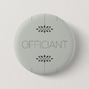Badge Rond 5 Cm Officiant