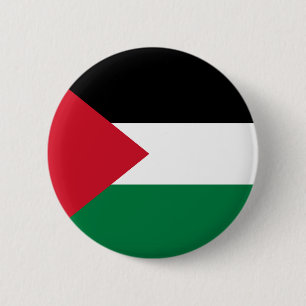 Badge Rond 5 Cm officiellement le drapeau de l'État de Palestine