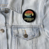 Badge Rond 5 Cm Ofish Retraité Funny Pêche retraite (En situation)