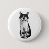 Badge Rond 5 Cm Ogie le chat (Devant)
