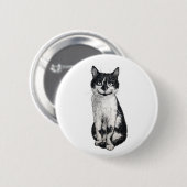 Badge Rond 5 Cm Ogie le chat (Devant & derrière)
