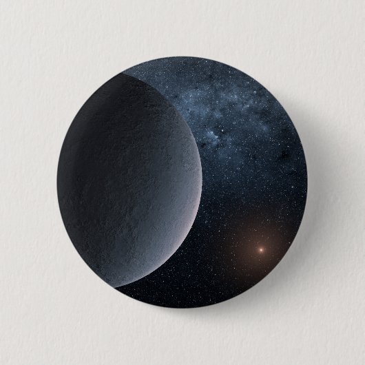 Badge Rond 5 Cm Ogle Exoplanet-2016-Blg-1195Lb Orbits Une Petite É (Devant)