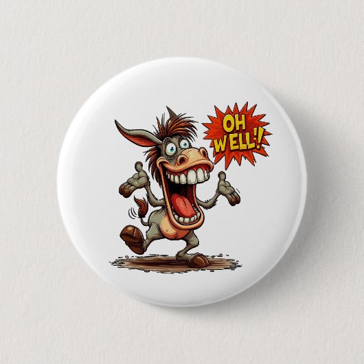 Badge Rond 5 Cm Oh, (Devant)