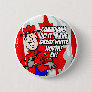 Badge Rond 5 Cm Oh Canada EH !