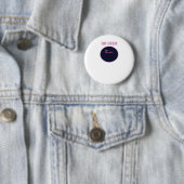 Badge Rond 5 Cm Oh Cerf Moderne Esthétique  (En situation)