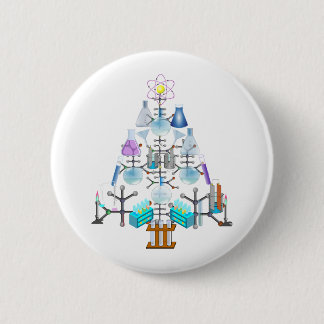 Badge Rond 5 Cm Oh Chimie, Oh Arbre Chimiste