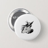 Badge Rond 5 Cm Oh Deer Classic Style  (Devant & derrière)