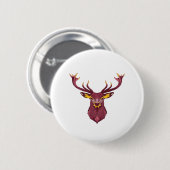 Badge Rond 5 Cm Oh Deer Fresh Modern Design (Devant & derrière)