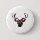 Badge Rond 5 Cm Oh Deer Minimal Style  (Devant)