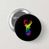 Badge Rond 5 Cm Oh Deer Queer Pride Celebration Funny LGBT Gift  (Devant & derrière)
