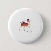 Badge Rond 5 Cm Oh Deer Whimsical Creative Design  (Devant)