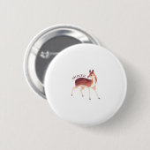 Badge Rond 5 Cm Oh Deer Whimsical Creative Design  (Devant & derrière)