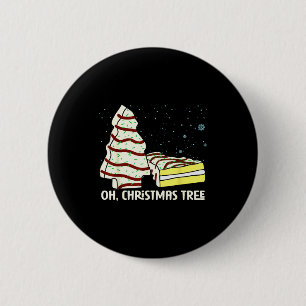 Badge Rond 5 Cm Oh, gâteaux d'arbre de Noël Chemise Drôles de gâte