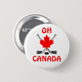 Badge Rond 5 Cm Oh le Canada (Devant & derrière)