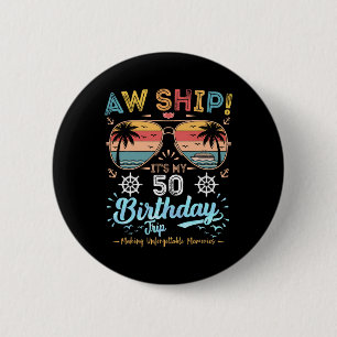Badge Rond 5 Cm Oh mon dieu ! C'est mon voyage de croisière pour m
